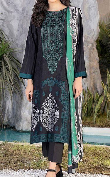 Limelight Black Jacquard Suit (2 Pcs) | Pakistani Dresses in USA- Image 1
