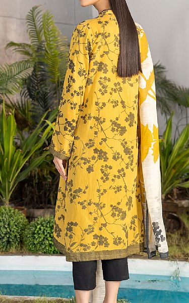 Limelight Yellow Jacquard Suit (2 Pcs) | Pakistani Dresses in USA- Image 2