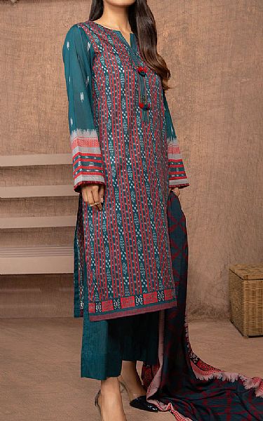 Limelight Teal Lawn Suit | Pakistani Dresses in USA- Image 1