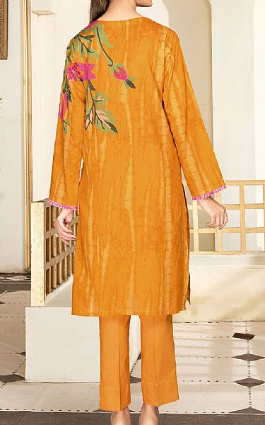 Limelight Mustard Cambric Suit (2 Pcs) | Pakistani Dresses in USA- Image 2