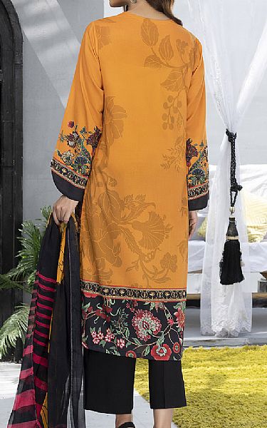 Limelight Safety Orange Cambric Suit (2 Pcs) | Pakistani Dresses in USA- Image 2