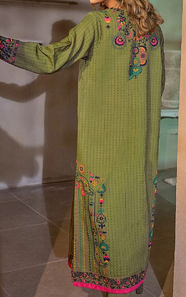 Limelight Green Khaddar Kurti | Pakistani Winter Dresses- Image 2