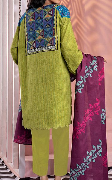 Parrot Green Khaddar Suit | Pakistani Dresses in USA