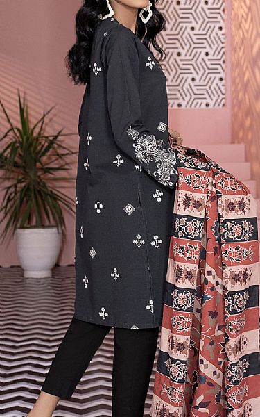 Limelight Black Khaddar Suit (2 Pcs) | Pakistani Dresses in USA- Image 2