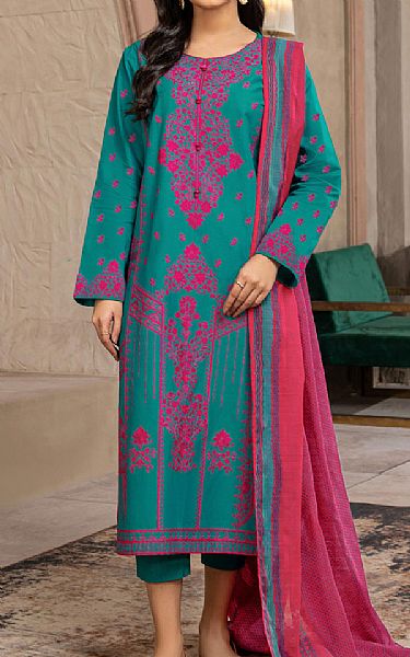 Limelight Tiffany Blue Lawn Suit (2 Pcs) | Pakistani Lawn Suits- Image 1