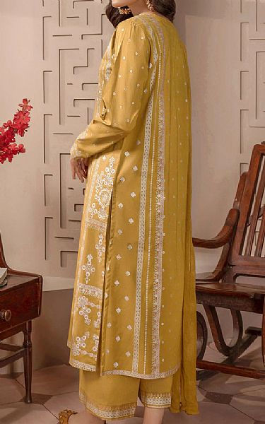 Limelight Mustard Cambric Suit | Pakistani Dresses in USA- Image 2