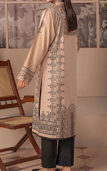 Limelight Beige Cambric Kurti | Pakistani Dresses in USA- Image 2