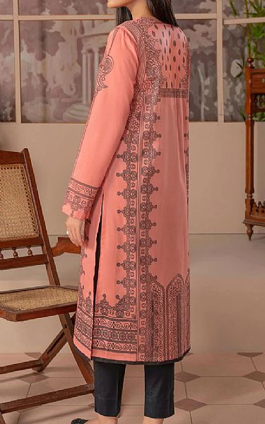 Limelight Salmon Pink Cambric Kurti | Pakistani Dresses in USA- Image 2