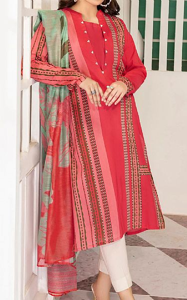Limelight Alizarin Crimson Cambric Suit (2 Pcs) | Pakistani Dresses in USA- Image 1