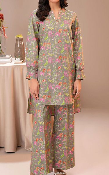 Limelight Grey Cambric Kurti | Pakistani Winter Dresses in USA- Image 1