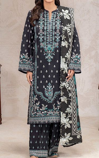 Limelight Black Khaddar Suit | Pakistani Winter Dresses in USA- Image 1