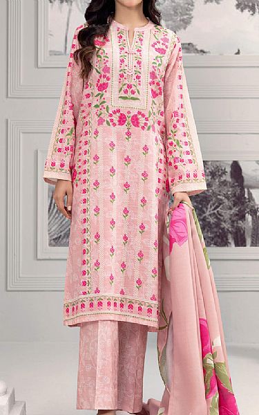 Limelight Light Pink Khaddar Suit | Pakistani Winter Dresses in USA- Image 1