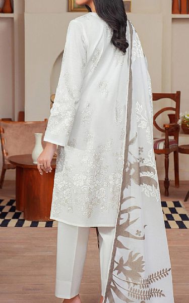 Limelight Off White Mist Slub Lawn Suit | Pakistani Lawn Dress in USA- Image 2