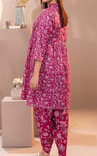Limelight Raspberry Rose Cambric Suit (2 Pcs) | Pakistani Winter Dresses in USA- Image 2