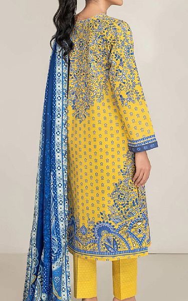 Limelight Yellow Khaddar Suit | Pakistani Winter Dresses in USA- Image 2