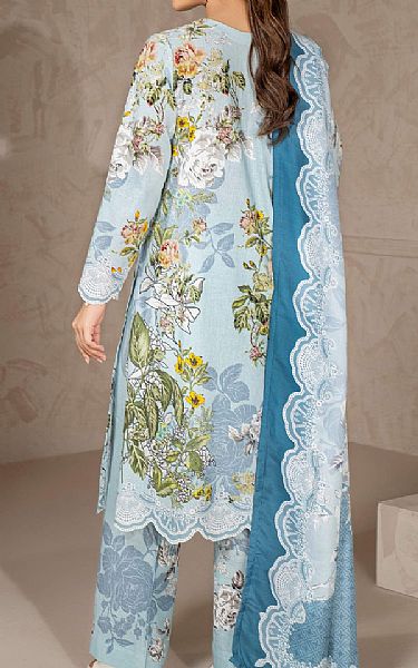 Limelight Light Blue Khaddar Suit | Pakistani Winter Dresses in USA- Image 2