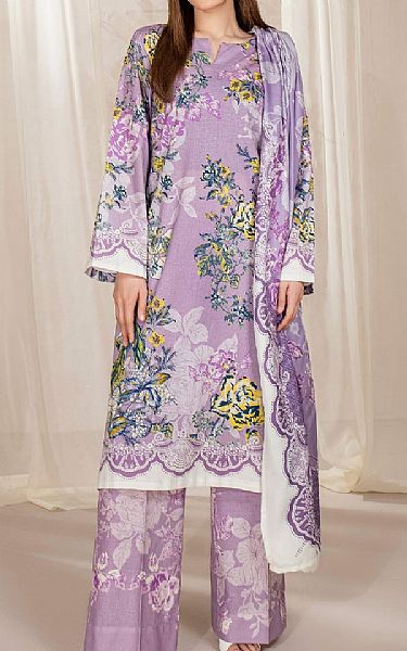 Limelight Lilac Khaddar Suit | Pakistani Winter Dresses in USA- Image 1