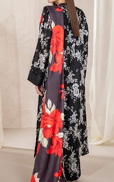 Limelight Black/Off White Khaddar Suit | Pakistani Winter Dresses in USA- Image 2