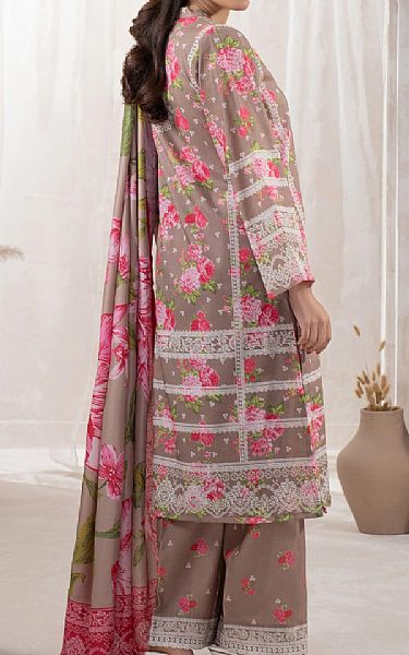 Limelight Light Taupe Khaddar Suit | Pakistani Winter Dresses in USA- Image 2