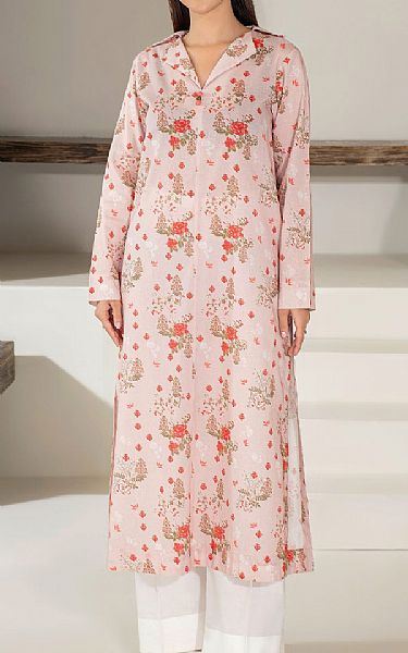 Limelight Light Pink Khaddar Kurti | Pakistani Winter Dresses in USA- Image 1