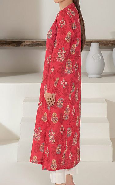 Limelight Light Red Khaddar Kurti | Pakistani Winter Dresses in USA- Image 2