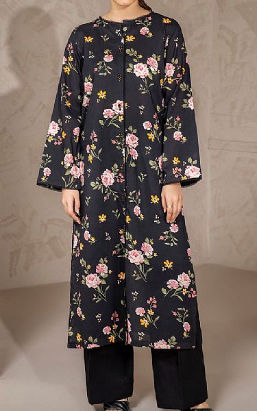 Limelight Black Khaddar Kurti | Pakistani Winter Dresses in USA- Image 1