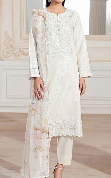Limelight Off White Lawn Suit | Pakistani Lawn Dress in USA- Image 1