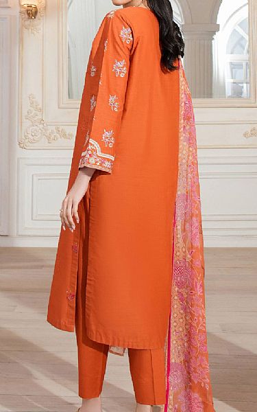 Limelight Shocking Orange Lawn Suit | Pakistani Lawn Dress in USA- Image 2