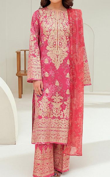 Limelight Pink Lawn Suit | Pakistani Lawn Dress in USA- Image 1