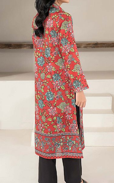 Limelight Pastel Red Khaddar Kurti | Pakistani Winter Dresses in USA- Image 2