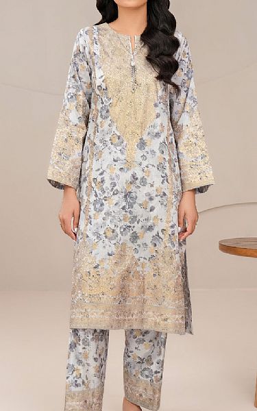 Limelight Light Grey Lawn Suit (2 Pcs) | Pakistani Lawn Dress in USA- Image 1