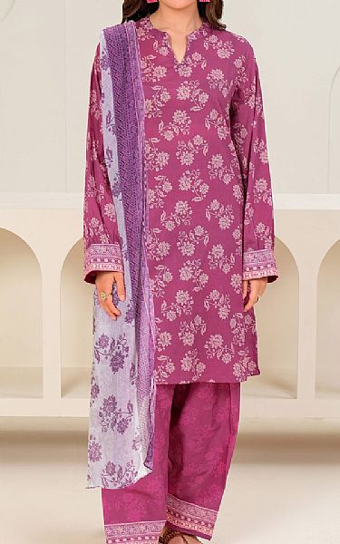 Limelight Raspberry Rose Lawn Suit | Pakistani Lawn Dress in USA- Image 1