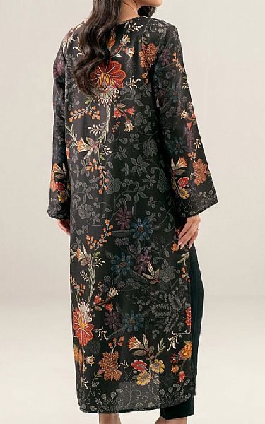 Limelight Black Satin Suit (2 pcs) | Pakistani Winter Dresses in USA- Image 2