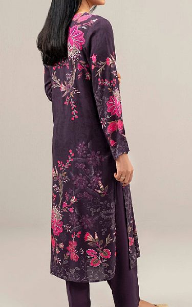 Limelight Purple Taupe Satin Suit (2 pcs) | Pakistani Winter Dresses in USA- Image 2