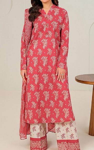 Limelight Pastel Red Lawn Suit | Pakistani Lawn Dress in USA- Image 1