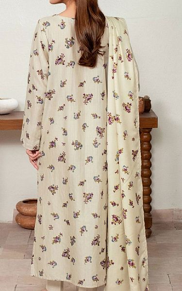 Limelight Ivory Khaddar Suit | Pakistani Winter Dresses in USA- Image 2