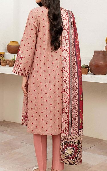 Limelight Pink Khaddar Suit | Pakistani Winter Dresses in USA- Image 2