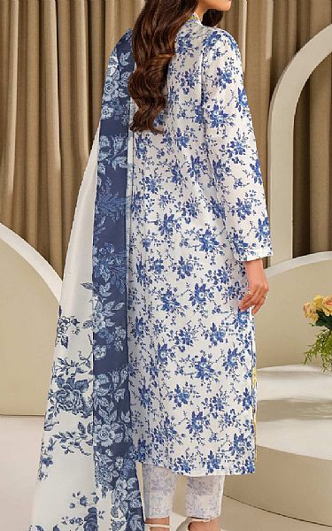 Limelight Off White/Blue Lawn Suit | Pakistani Lawn Dress in USA- Image 2