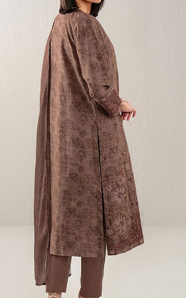 Limelight Beige Khaddar Suit | Pakistani Winter Dresses in USA- Image 2