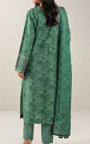 Limelight Sea Green Khaddar Suit | Pakistani Winter Dresses in USA- Image 2