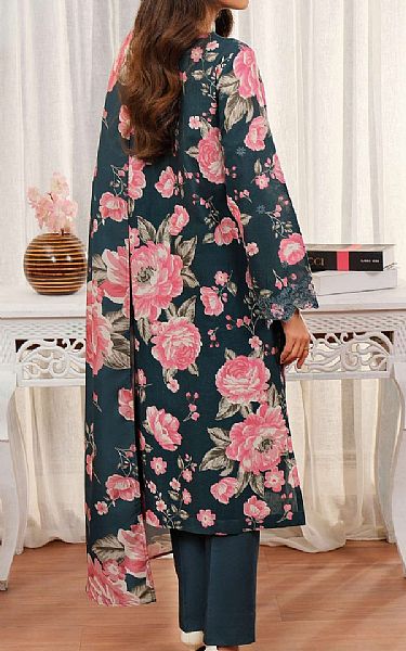 Limelight Teal Khaddar Suit | Pakistani Winter Dresses in USA- Image 2
