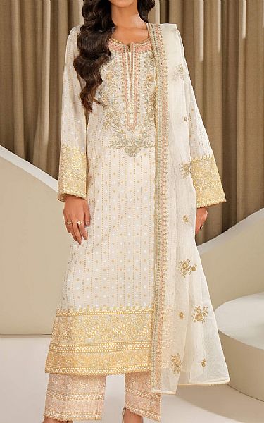 Limelight Off White Lawn Suit | Pakistani Lawn Dress in USA- Image 1