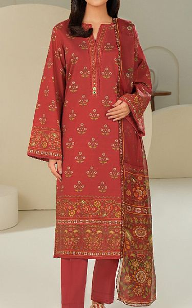 Limelight Pale Carmine Lawn Suit | Pakistani Lawn Dress in USA- Image 1