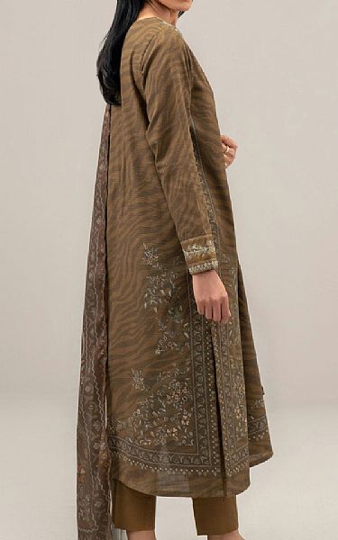 Limelight Olive Khaddar Suit | Pakistani Winter Dresses in USA- Image 2