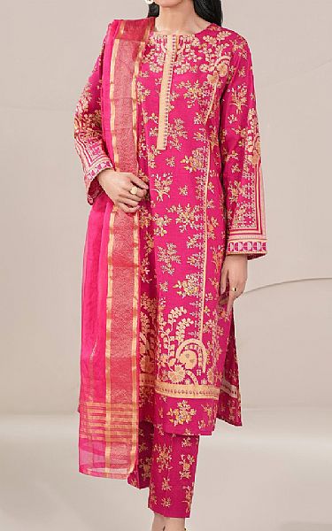 Limelight Hot Pink Lawn Suit | Pakistani Lawn Dress in USA- Image 1