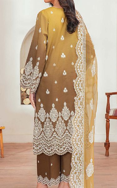 Limelight Brown/Gold Lawn Suit | Pakistani Lawn Dress in USA- Image 2