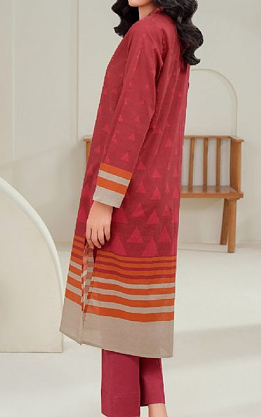 Limelight Dusty Red Lawn Suit (2 Pcs) | Pakistani Lawn Dress in USA- Image 2