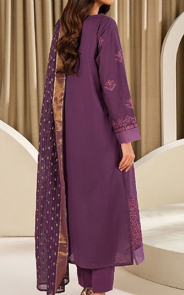 Limelight Plum Purple Lawn Suit | Pakistani Lawn Dress in USA- Image 2