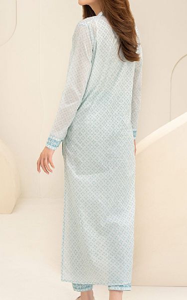 Limelight Off White/Light Blue Lawn Suit (2 Pcs) | Pakistani Lawn Dress in USA- Image 2