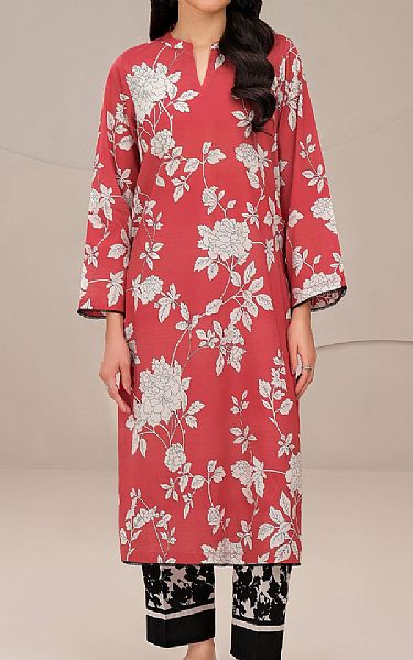 Limelight Faded Red/Off White Lawn Suit (2 Pcs) | Pakistani Lawn Dress in USA- Image 1